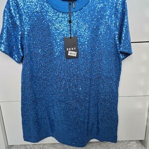 DKNY Sequin Top